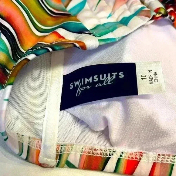 Swimsuits For All Women's Bikini Top Size 10 Swim Pool Vacation Travel Beach Tan - Picture 5 of 12